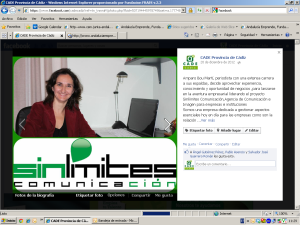 Reseña de Sinlímites Comunicación en el Facebook de los CADE de la provincia de Cádiz. Gracias por su apoyo.