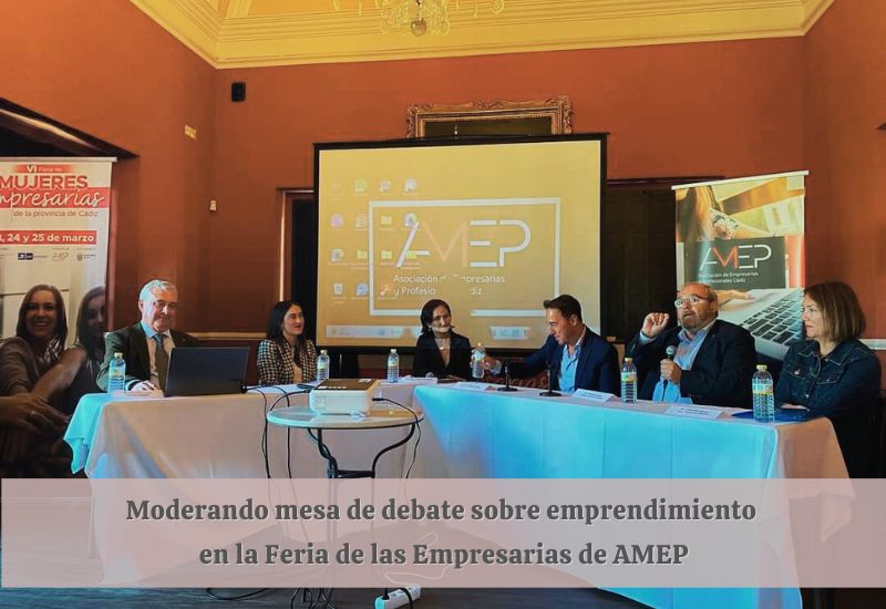 debate sobre emprendimiento femenino en la feria de empresarias de amep